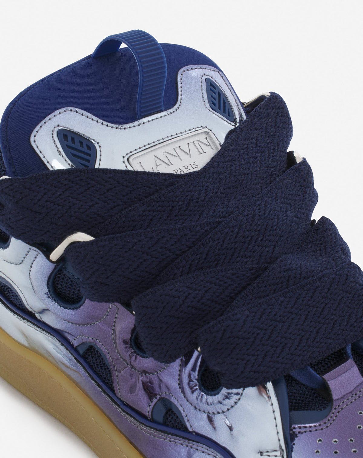 LANVIN METALLIC CORNFLOWER