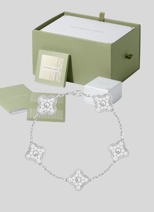 Bracelet V/C Silver&Diamond