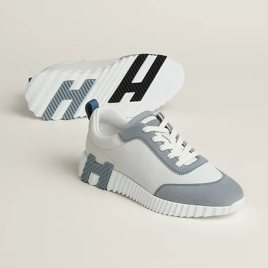 Hermès Bouncing Blanc & Bleu Galet