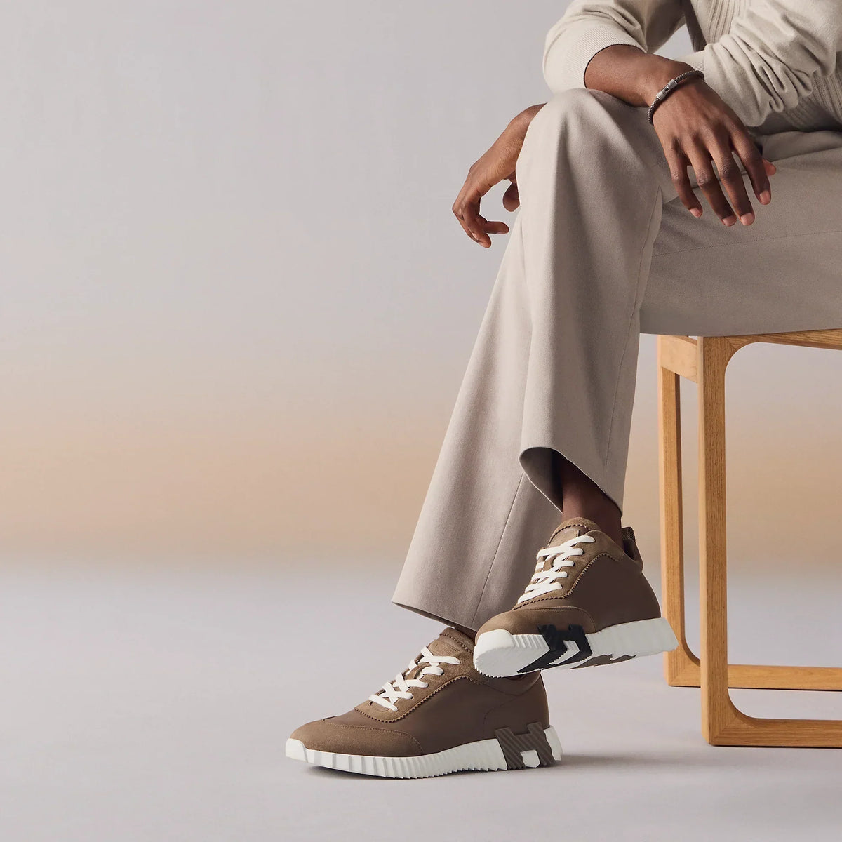 Hermès Bouncing Étoupe — Brun Ton sur Ton